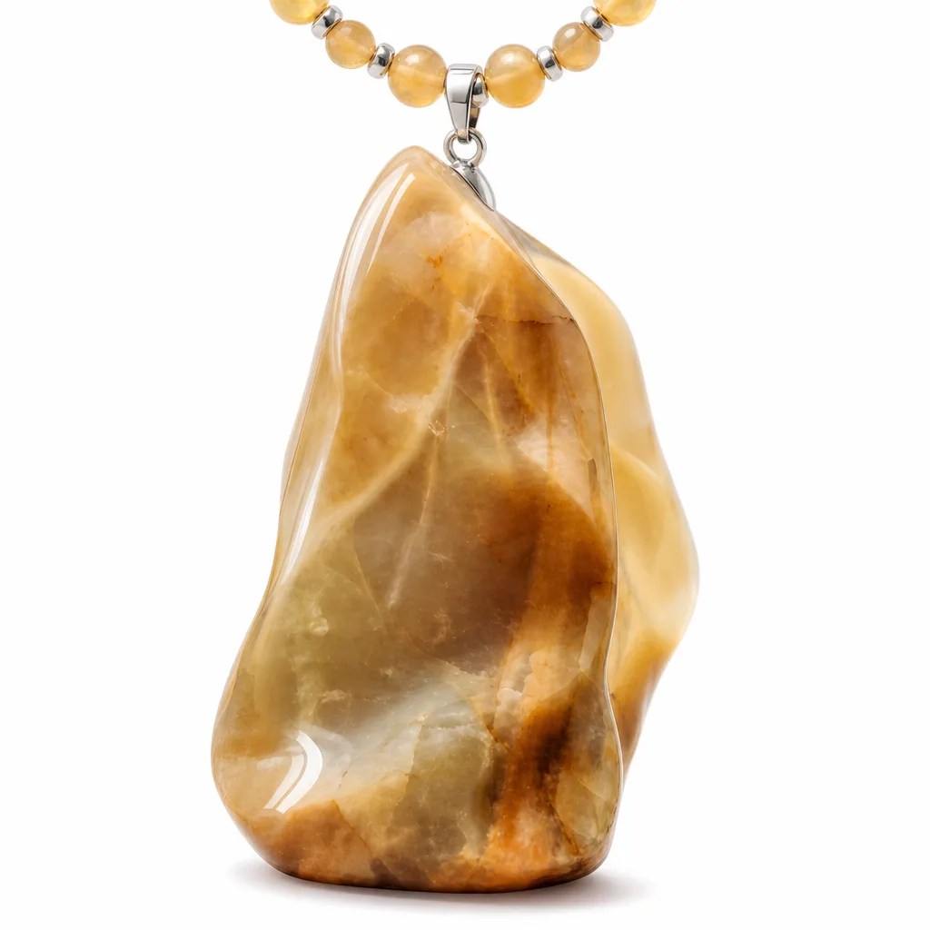 Premium Yellow Moonlight Crystal Torch – Handcrafted Healing Energy for Meditation, Yoga & Spiritual Decor