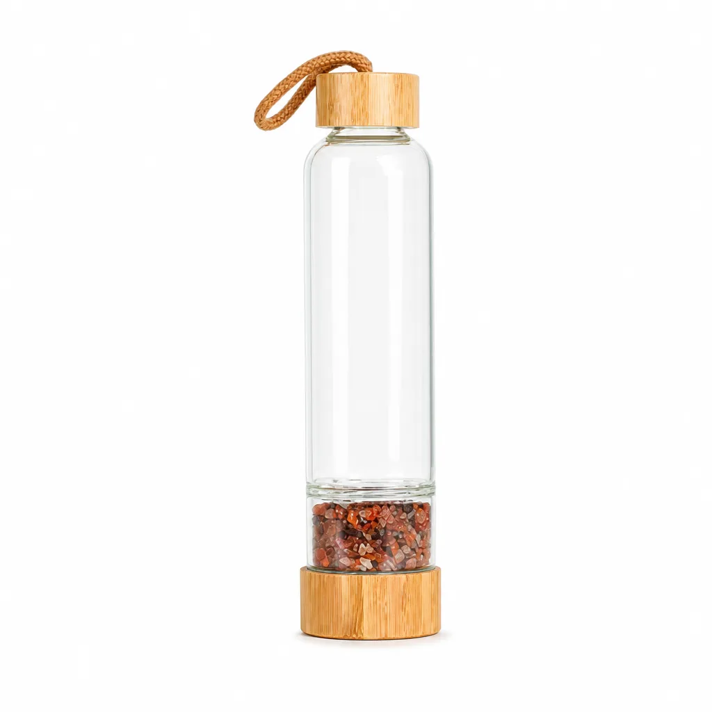 Premium Crystal Gravel Energy Glass with Bamboo Lid – Chakra Healing & Protection for Meditation, Yoga, Living Room & Spiritual Gift Collection image 1 Premium Crystal Gravel Energy Glass with Bamboo Lid – Chakra Healing & Protection for Meditation, Yoga, Living Room & Spiritual Gift Collection