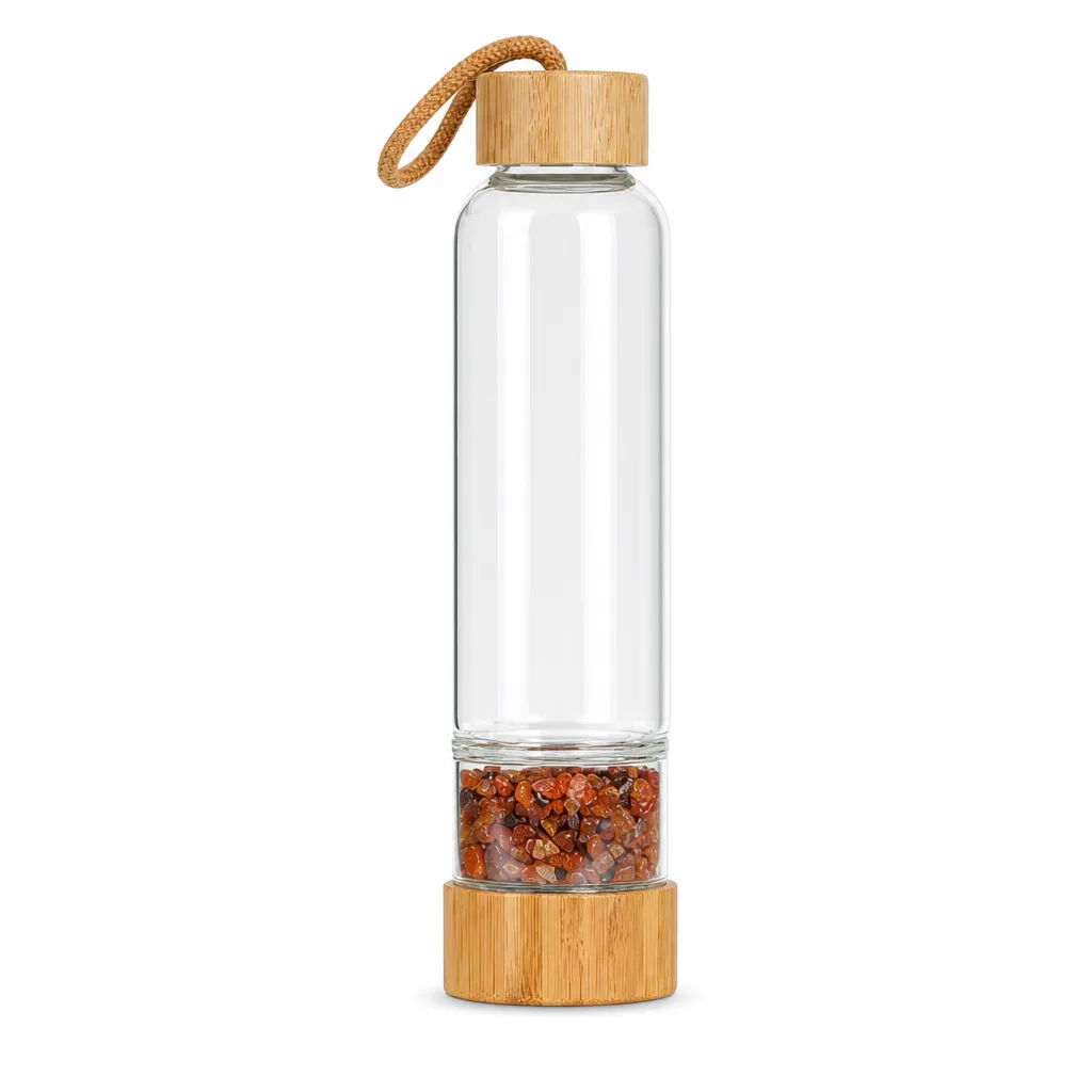 Crystal Gravel Energy Glass with Bamboo Lid – Handcrafted Chakra Healing & Protection for Meditation, Yoga, Bedroom & Office Decor image 1 Crystal Gravel Energy Glass with Bamboo Lid – Handcrafted Chakra Healing & Protection for Meditation, Yoga, Bedroom & Office Decor