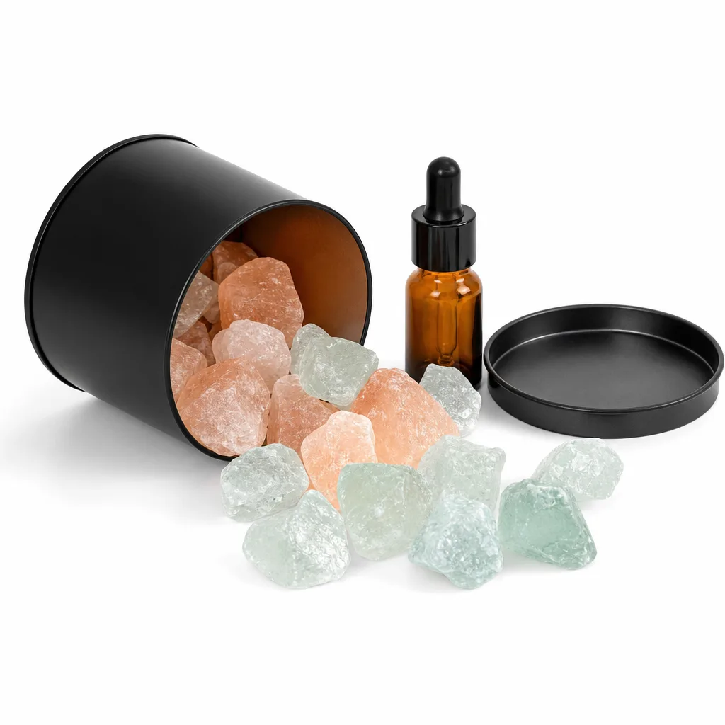 Premium Iron Box Aromatherapy Crystal – Handcrafted Chakra Healing & Energy Protection for Meditation, Yoga, Bedroom, Office, Altar Decor, Spiritual Gift Collection