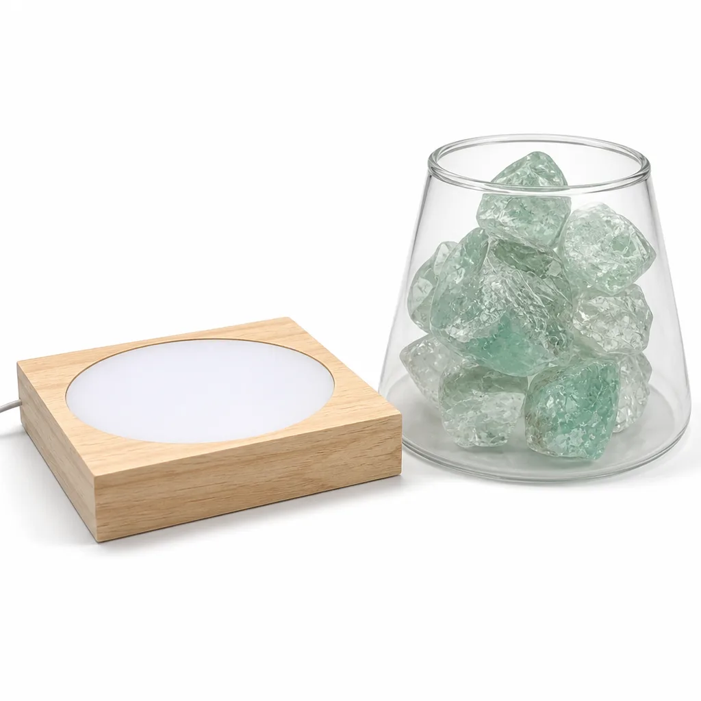 Crystal Lamp-Style Fragrance Diffuser | Premium Hand-Cut Quartz