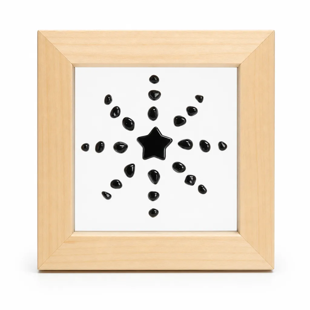 Premium Sunflower Crystal Pentagram Frame for Chakra Healing & Protection – Meditation, Yoga, Home & Altar Decor image 1 Premium Sunflower Crystal Pentagram Frame for Chakra Healing & Protection – Meditation, Yoga, Home & Altar Decor