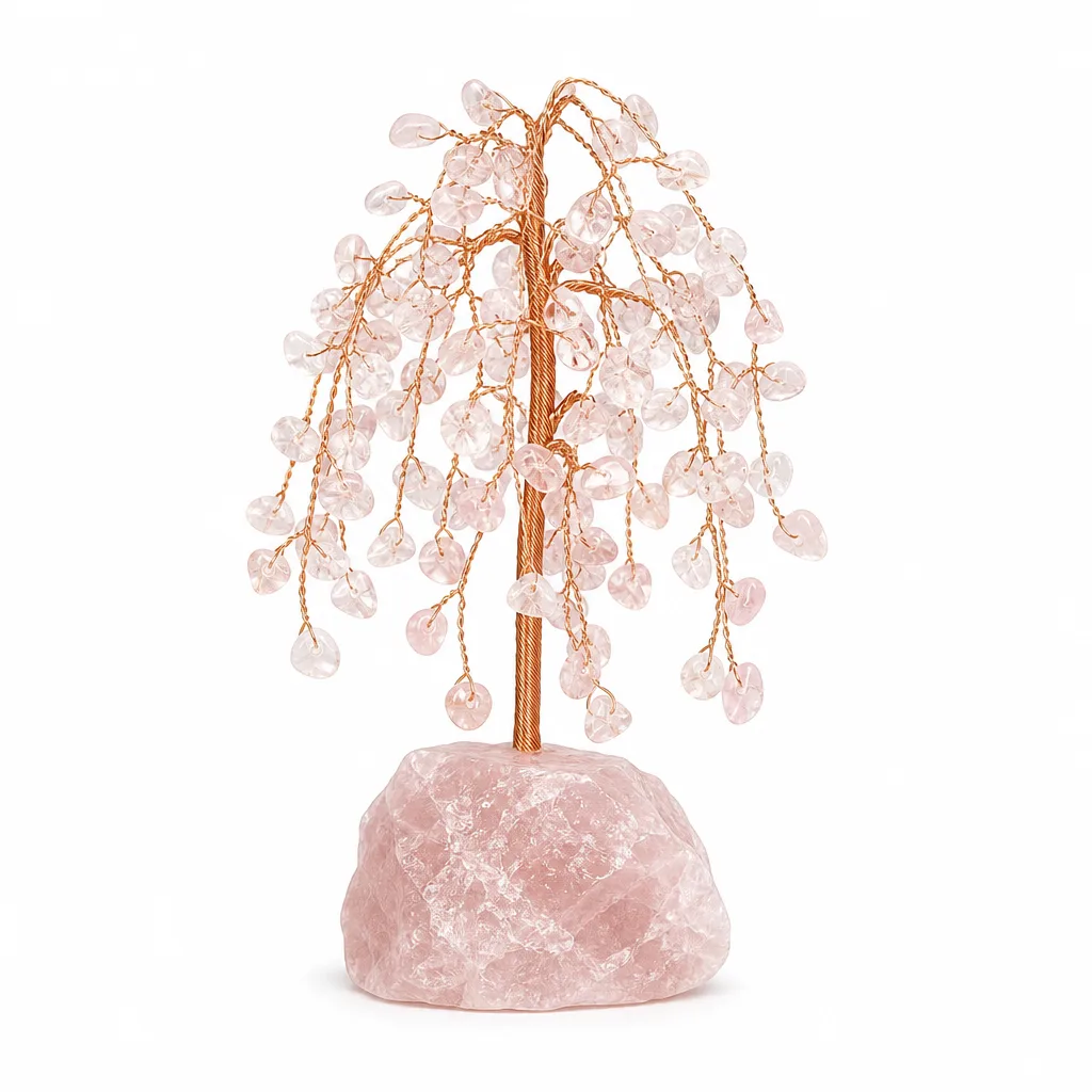Crystal Tree Raw Stone Base Chakra Energy Protection Meditation Office Premium