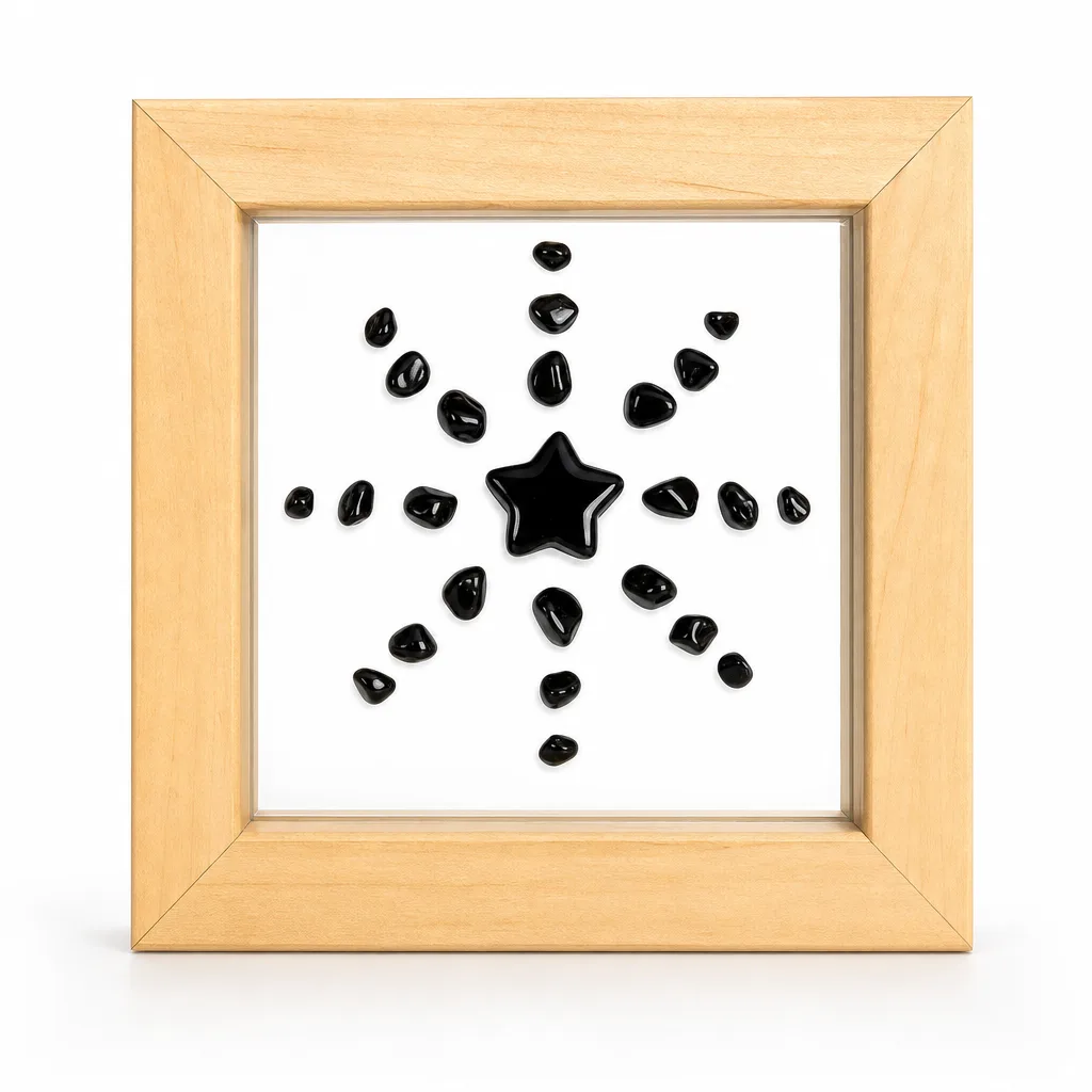 Premium Handcrafted Sunflower Pentagram Crystal Frame – Chakra Healing Energy for Meditation, Yoga & Spiritual Gifts image 1 Premium Handcrafted Sunflower Pentagram Crystal Frame – Chakra Healing Energy for Meditation, Yoga & Spiritual Gifts