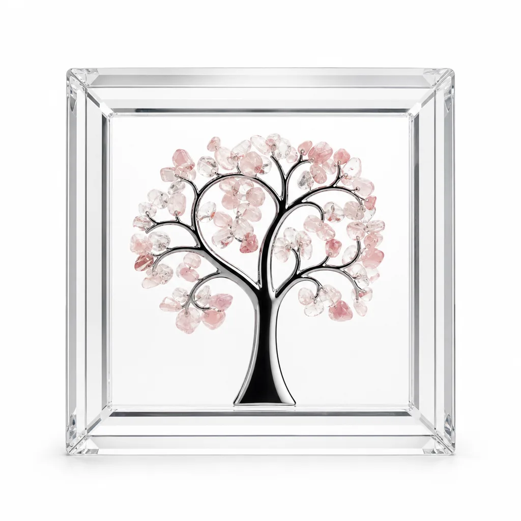 Tree of Life Crystal Decorative Picture Frame – Handcrafted Metaphysical Chakra Healing Energy Protection Decor for Meditation, Yoga, Bedroom, Office, Living Room, Altar image 1 Tree of Life Crystal Decorative Picture Frame – Handcrafted Metaphysical Chakra Healing Energy Protection Decor for Meditation, Yoga, Bedroom, Office, Living Room, Altar