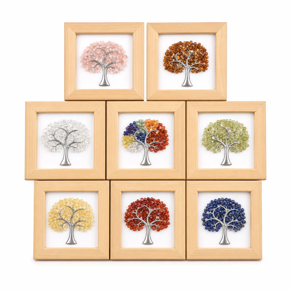 Tree of Life Crystal Decorative Picture Frame – Handcrafted Crystal-Inspired Chakra Healing Energy Protection Decor for Meditation, Yoga, Bedroom, Office & Living Room | image 1 Tree of Life Crystal Decorative Picture Frame – Handcrafted Crystal-Inspired Chakra Healing Energy Protection Decor for Meditation, Yoga, Bedroom, Office & Living Room |
