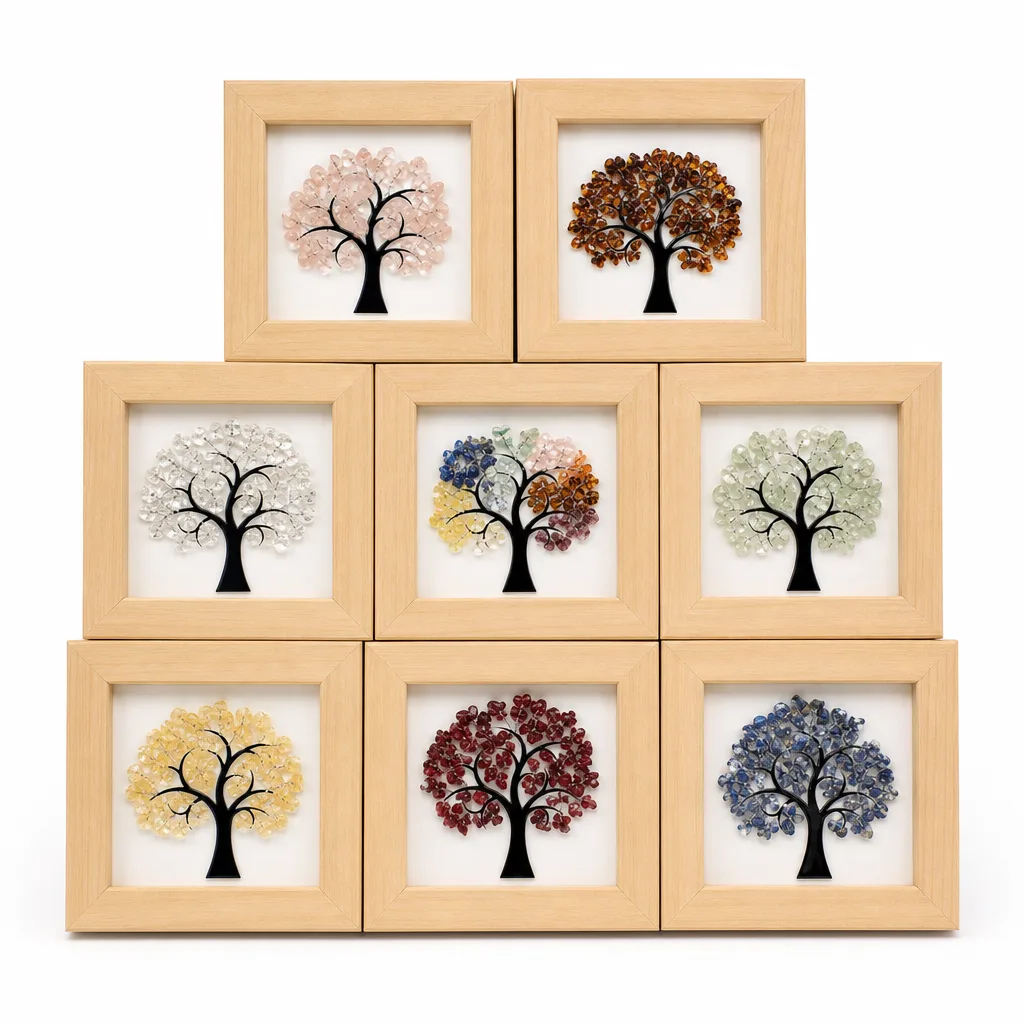 Tree of Life Crystal Decorative Picture Frame – Premium Handcrafted Crystal for Chakra Healing, Energy & Protection – Meditation, Yoga, Bedroom, Office & Living Room Alta image 1 Tree of Life Crystal Decorative Picture Frame – Premium Handcrafted Crystal for Chakra Healing, Energy & Protection – Meditation, Yoga, Bedroom, Office & Living Room Alta