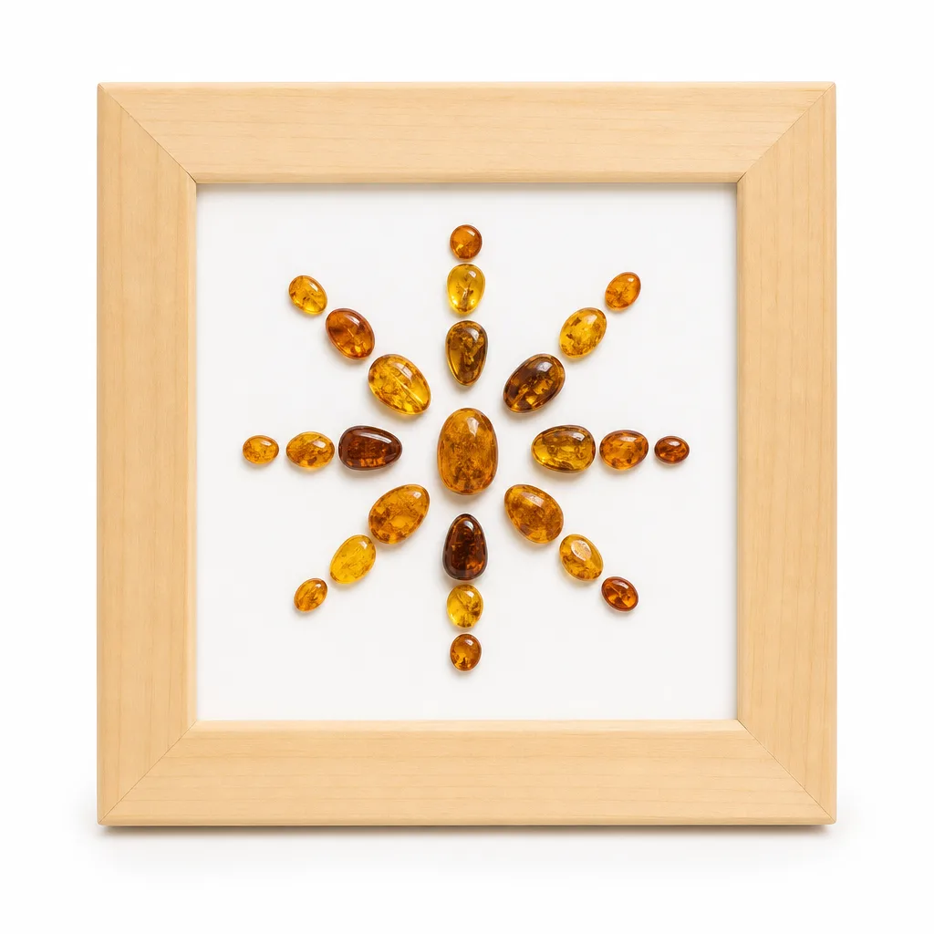 Premium Handcrafted Sunflower Crystal Chip Frame – Healing Chakra Decor for Meditation, Yoga & Spiritual Gifts image 1 Premium Handcrafted Sunflower Crystal Chip Frame – Healing Chakra Decor for Meditation, Yoga & Spiritual Gifts