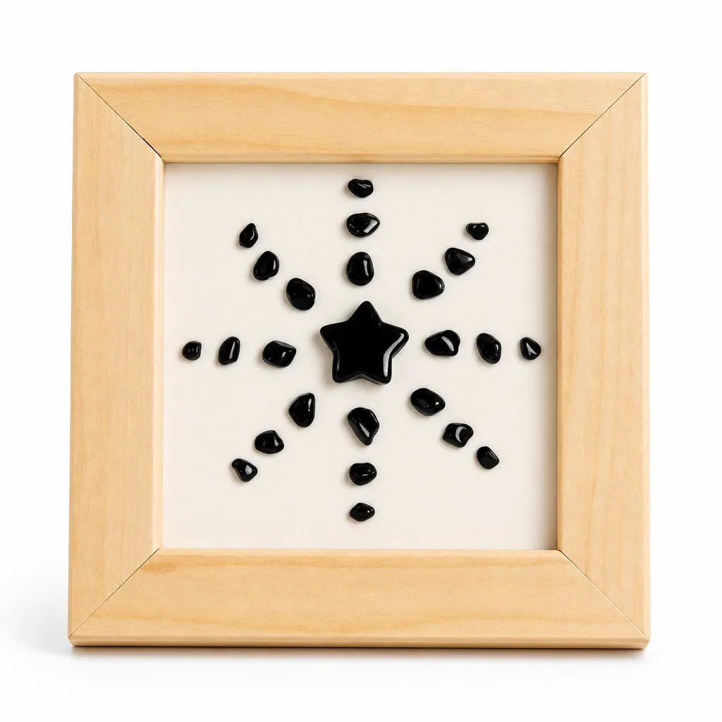 Premium Sunflower Pentagram Crystal Frame – Handcrafted Chakra Healing Energy Decor for Meditation, Yoga, Living Room & Altar image 1 Premium Sunflower Pentagram Crystal Frame – Handcrafted Chakra Healing Energy Decor for Meditation, Yoga, Living Room & Altar