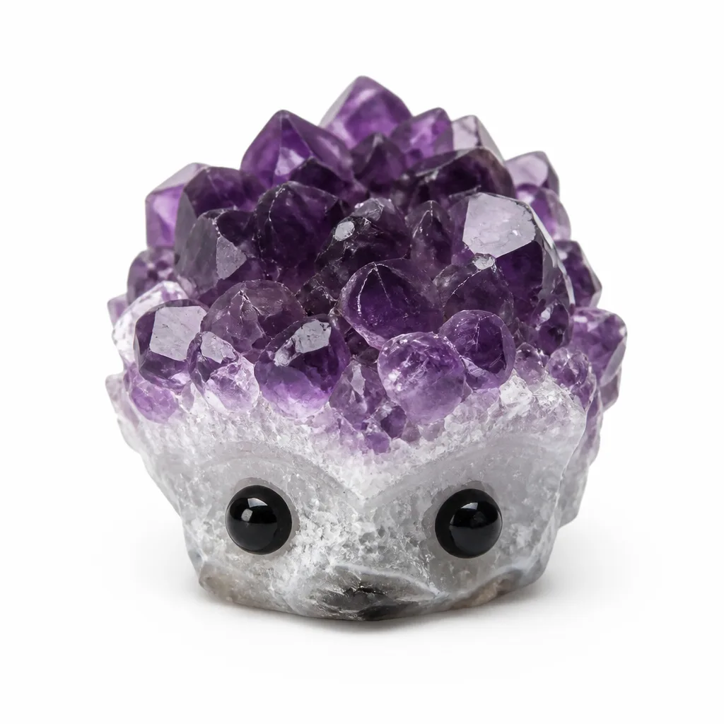 Hedgehog Crystal Figurine Handcrafted Natural Stone Healing Energy Protection for Meditation Bedroom Office Altar Decor image 1 Hedgehog Crystal Figurine Handcrafted Natural Stone Healing Energy Protection for Meditation Bedroom Office Altar Decor