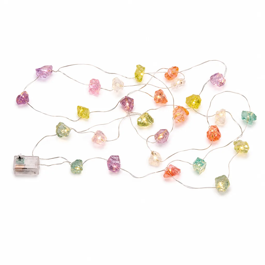 Raw Crystal String Ambient Lights – Natural Crystal Chakra Energy Decor for Meditation image Raw Crystal String Ambient Lights – Natural Crystal Chakra Energy Decor for Meditation