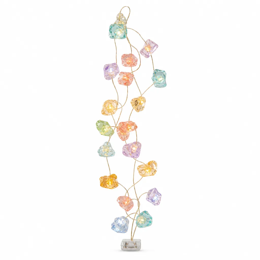 Raw Crystal String Lights Handcrafted Chakra Healing Energy Decor for Meditation and Home image 1 Raw Crystal String Lights Handcrafted Chakra Healing Energy Decor for Meditation and Home