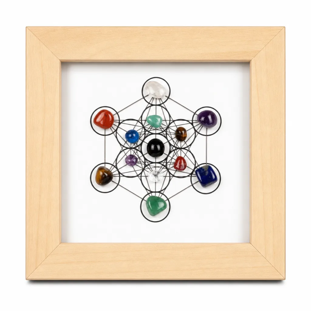 Metatron Hexagonal Crystal Photo Frame – Handcrafted Premium Chakra Healing Energy Decor for Meditation, Yoga, Living Room & Spiritual Gift image 1 Metatron Hexagonal Crystal Photo Frame – Handcrafted Premium Chakra Healing Energy Decor for Meditation, Yoga, Living Room & Spiritual Gift