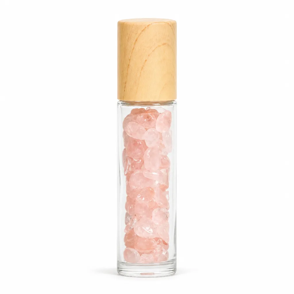 Wood Grain Cap Roll-on Bottle Natural Cr