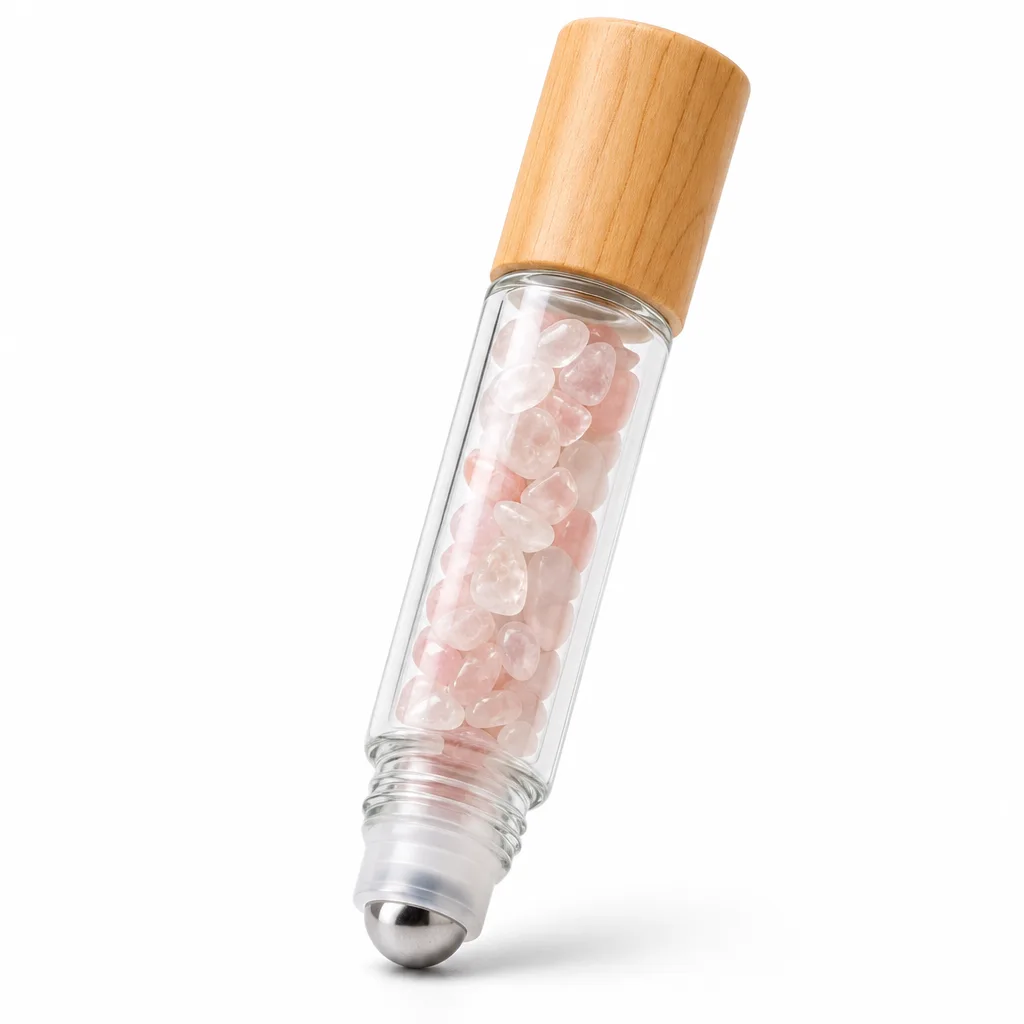 Wood Grain Cap Roll-on Bottle Natural Cr