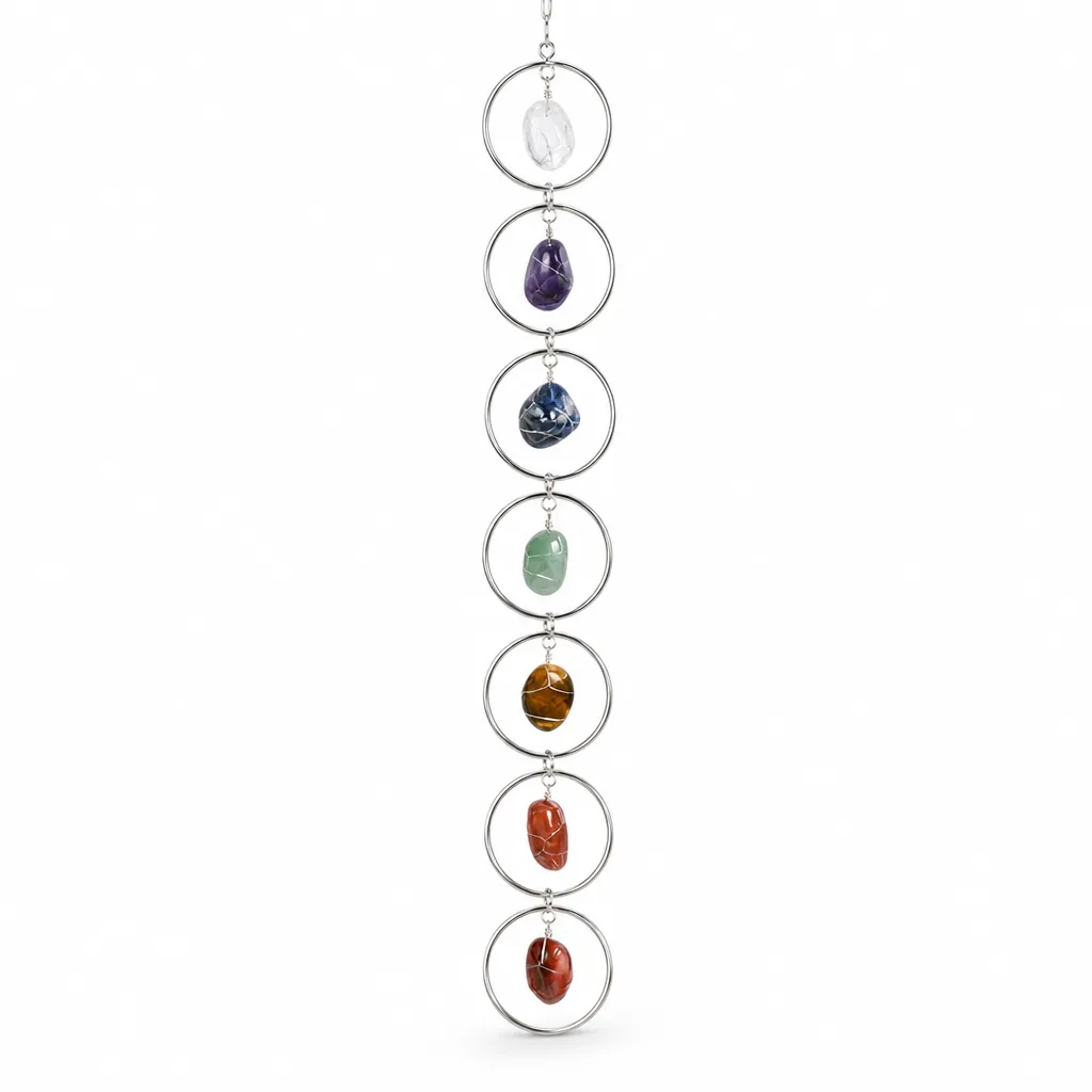 Seven Chakras Silver Pendant Healing Energy Jewelry for Meditation Yoga Altar Decor image 1 Seven Chakras Silver Pendant Healing Energy Jewelry for Meditation Yoga Altar Decor