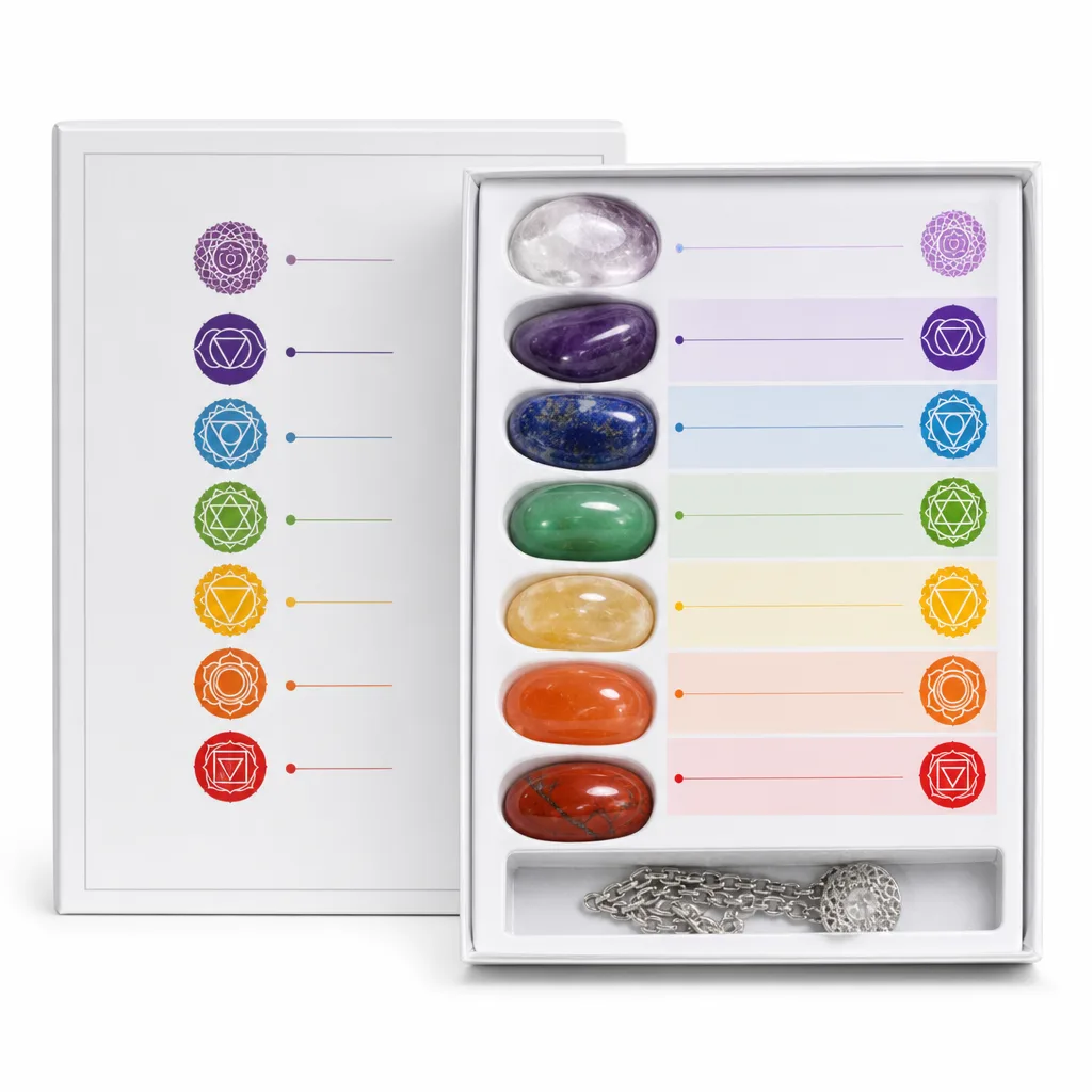 Premium Handcrafted Seven Chakras Healing Stones Set – Energy & Protection for Meditation, Yoga, Altar, and Executive Desk Decor image 1 Premium Handcrafted Seven Chakras Healing Stones Set – Energy & Protection for Meditation, Yoga, Altar, and Executive Desk Decor