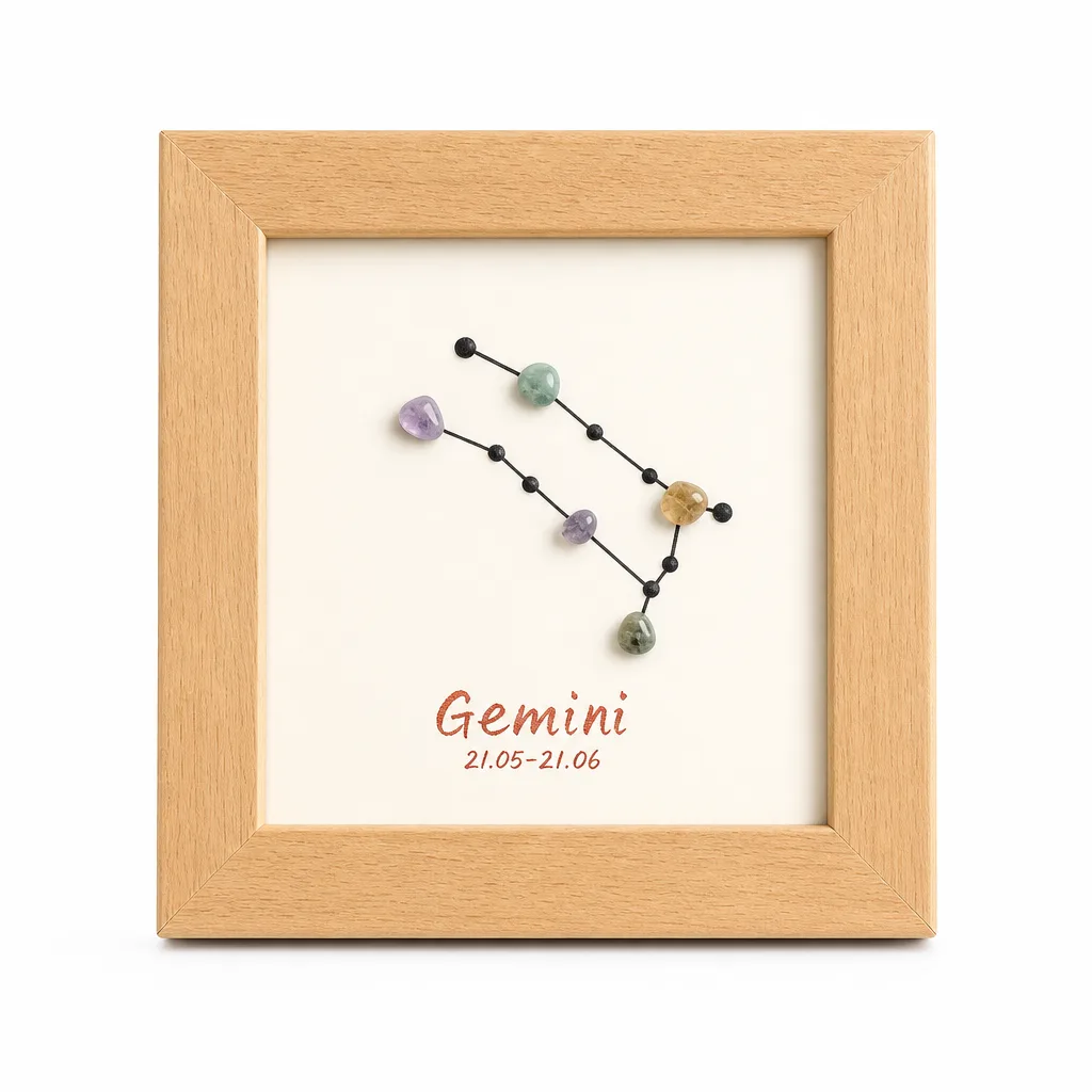 Premium Handcrafted Zodiac Crystal Painting – Chakra Healing Energy for Meditation