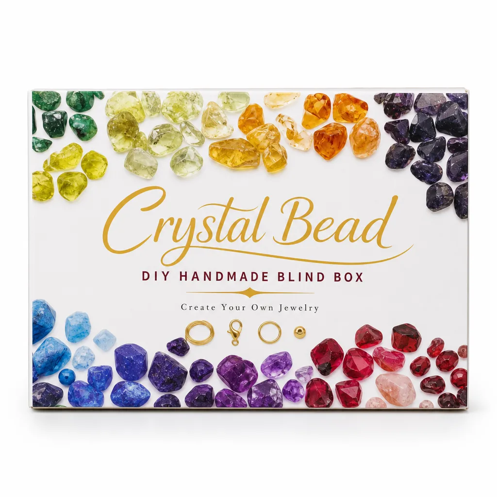 Crystal Bead DIY Handmade Blind Box Premium Chakra Healing Energy Protection Decor for Meditation, Yoga, Home & Spiritual Gift Collection