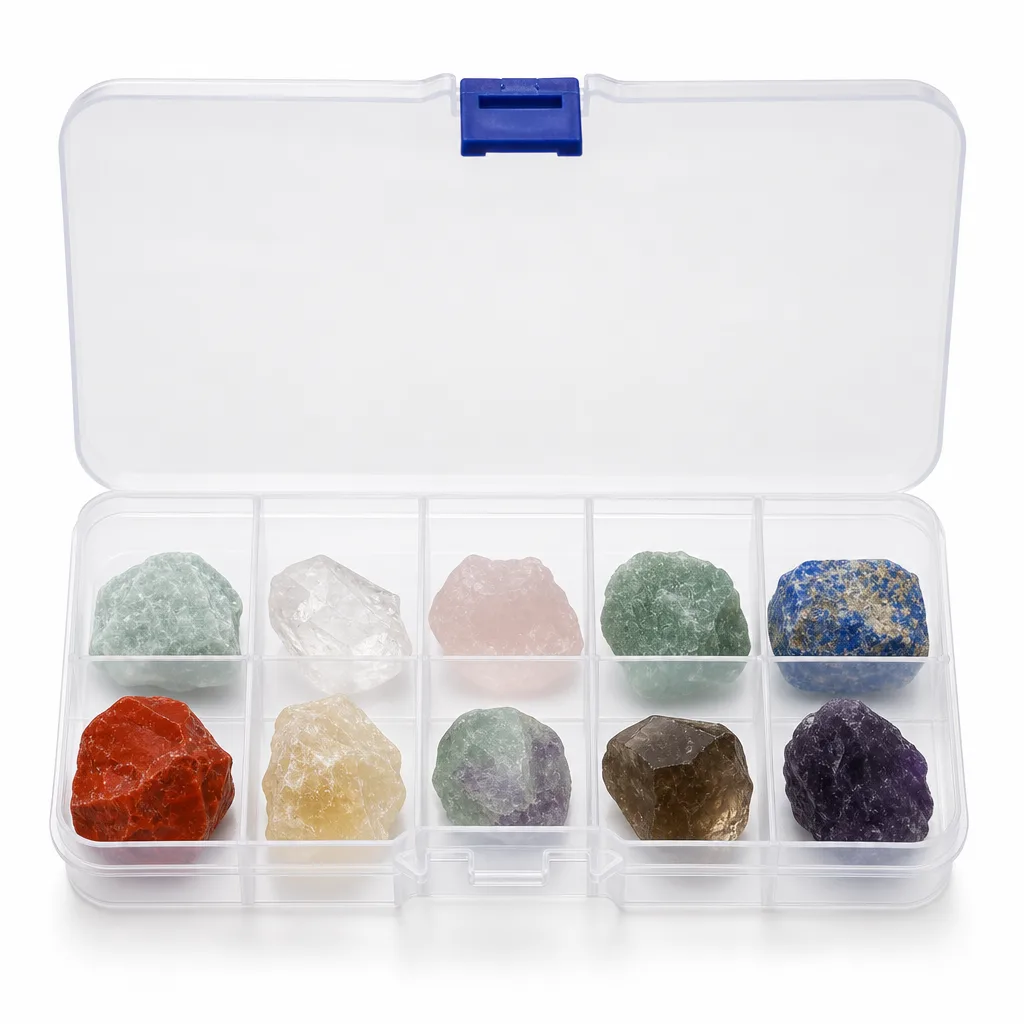 10 kinds of material raw stone box