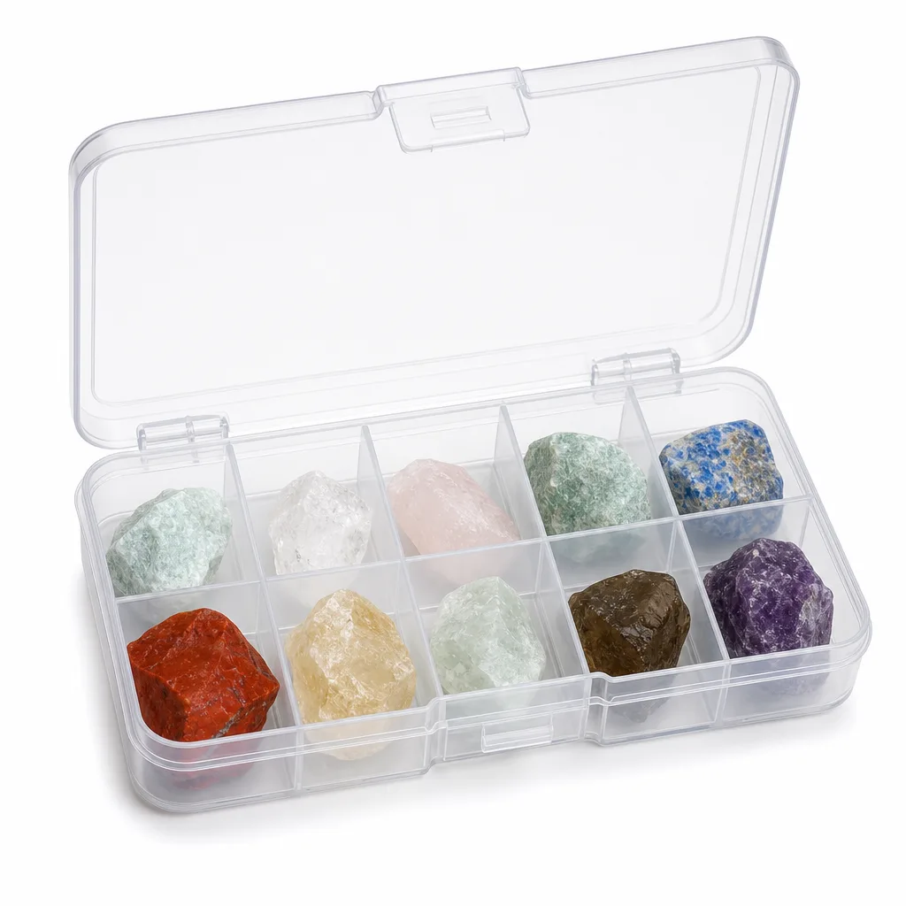 10 kinds of material raw stone box