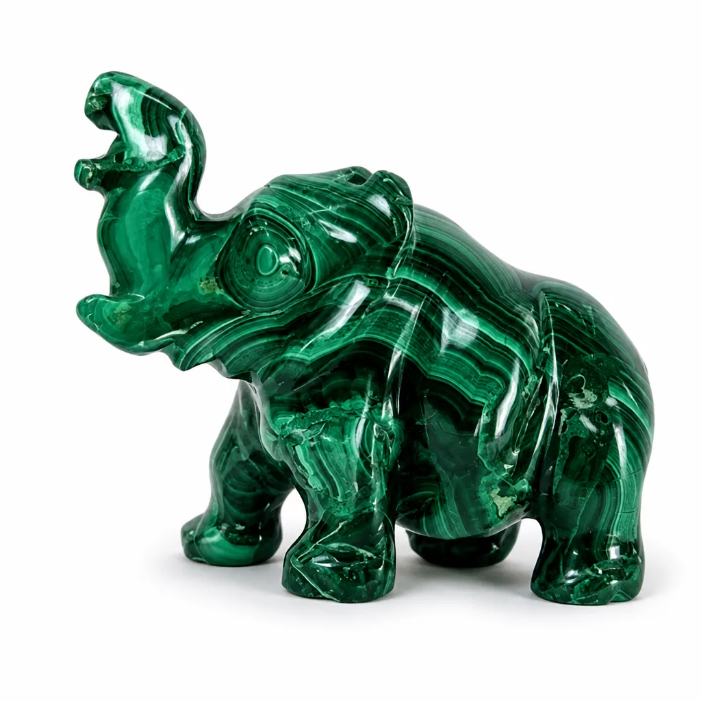 Premium Handcrafted Malachite Elephant for Chakra Healing, Energy & Protection – Meditation, Yoga & Spiritual Gift Decor image 1 Premium Handcrafted Malachite Elephant for Chakra Healing, Energy & Protection – Meditation, Yoga & Spiritual Gift Decor