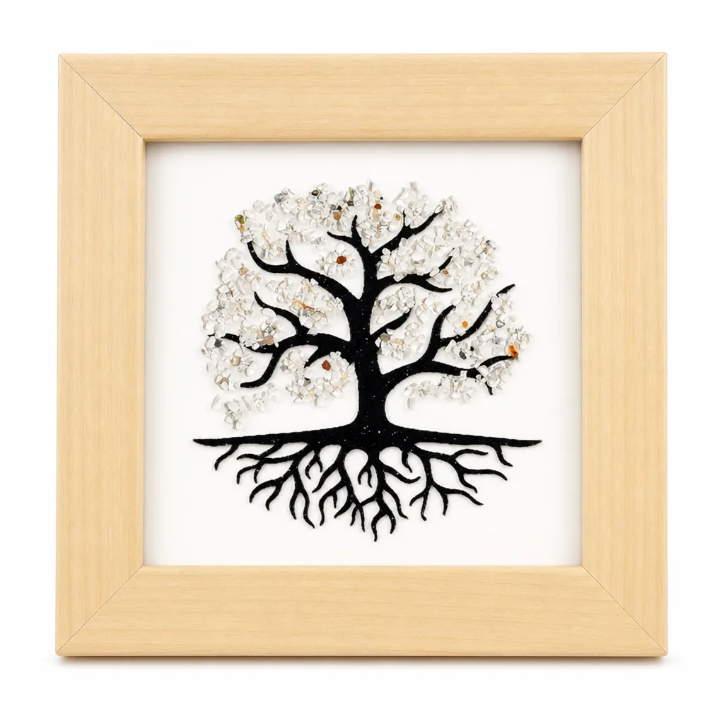 Premium Tree of Life Crystal Stone Frame – Chakra Healing Energy Decor for Meditation, Yoga, Bedroom & Spiritual Gift image 1 Premium Tree of Life Crystal Stone Frame – Chakra Healing Energy Decor for Meditation, Yoga, Bedroom & Spiritual Gift