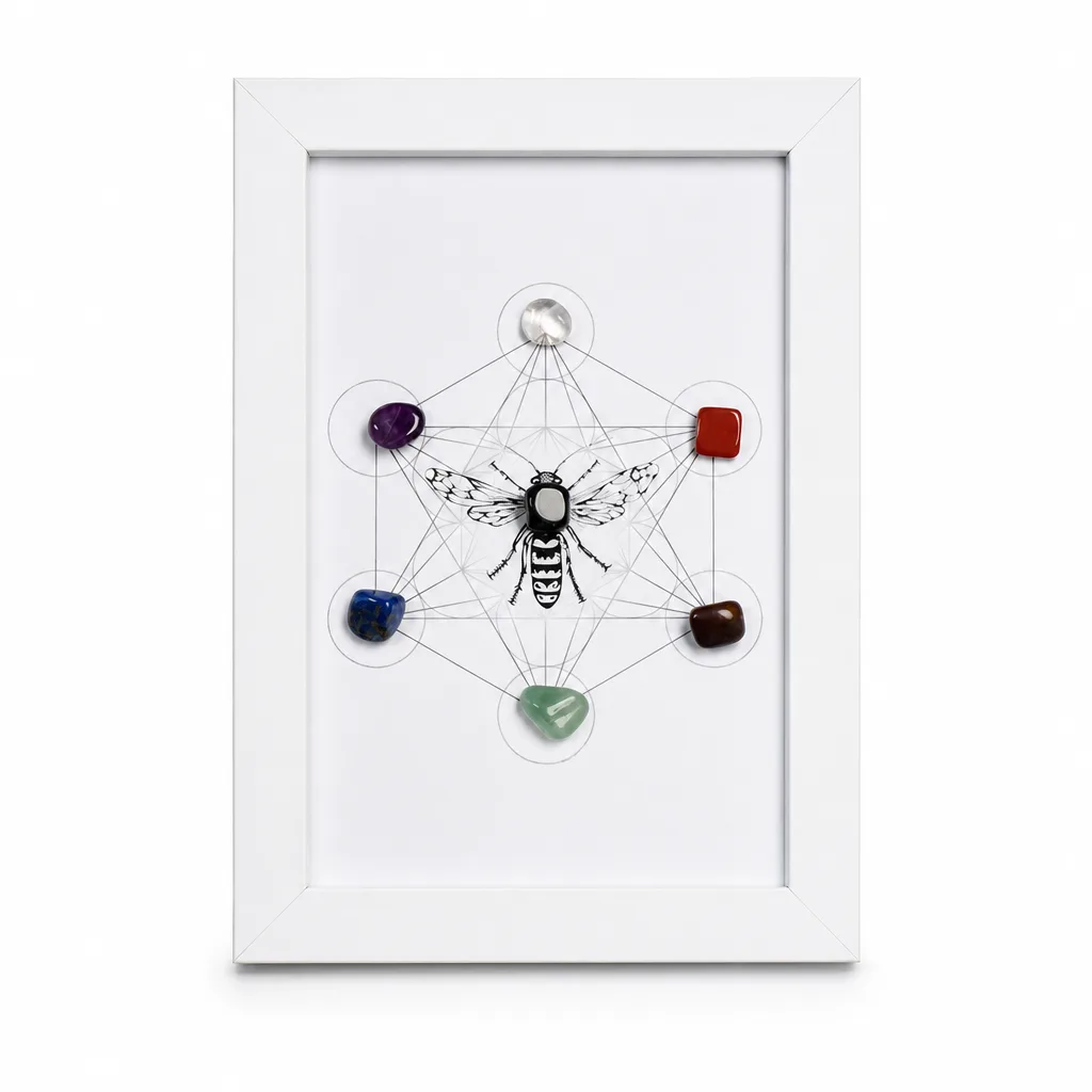 Premium Handcrafted Beeswax Frame – Chakra Healing Energy & Protection for Meditation, Yoga, Living Room & Spiritual Gifts image 1 Premium Handcrafted Beeswax Frame – Chakra Healing Energy & Protection for Meditation, Yoga, Living Room & Spiritual Gifts
