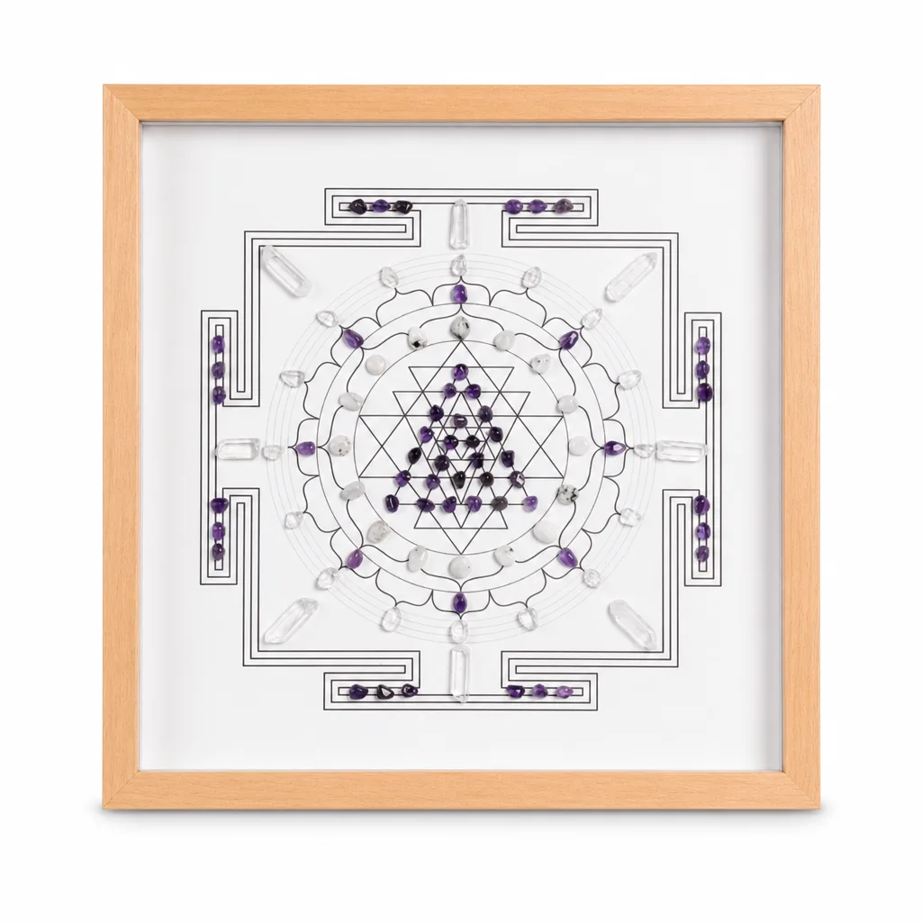 Square Crystal Grid Painting – Premium Handcrafted Chakra Healing Energy Decor for Meditation, Yoga, and Spiritual Gifts image 1 Square Crystal Grid Painting – Premium Handcrafted Chakra Healing Energy Decor for Meditation, Yoga, and Spiritual Gifts