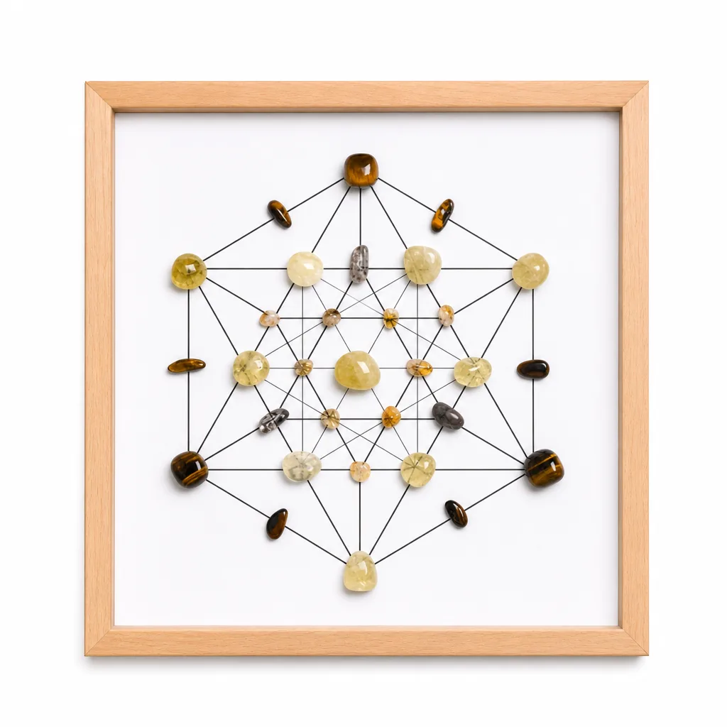Premium Handcrafted Crystal Grid Painting – Chakra Healing Energy for Meditation, Yoga & Spiritual Decor image 1 Premium Handcrafted Crystal Grid Painting – Chakra Healing Energy for Meditation, Yoga & Spiritual Decor