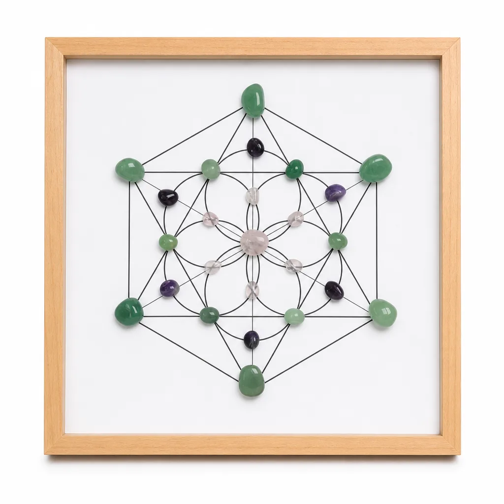 Premium Square Crystal Grid Painting – Handcrafted Chakra Healing Energy Decor for Meditation, Yoga, Bedroom & Spiritual Gifts image 1 Premium Square Crystal Grid Painting – Handcrafted Chakra Healing Energy Decor for Meditation, Yoga, Bedroom & Spiritual Gifts
