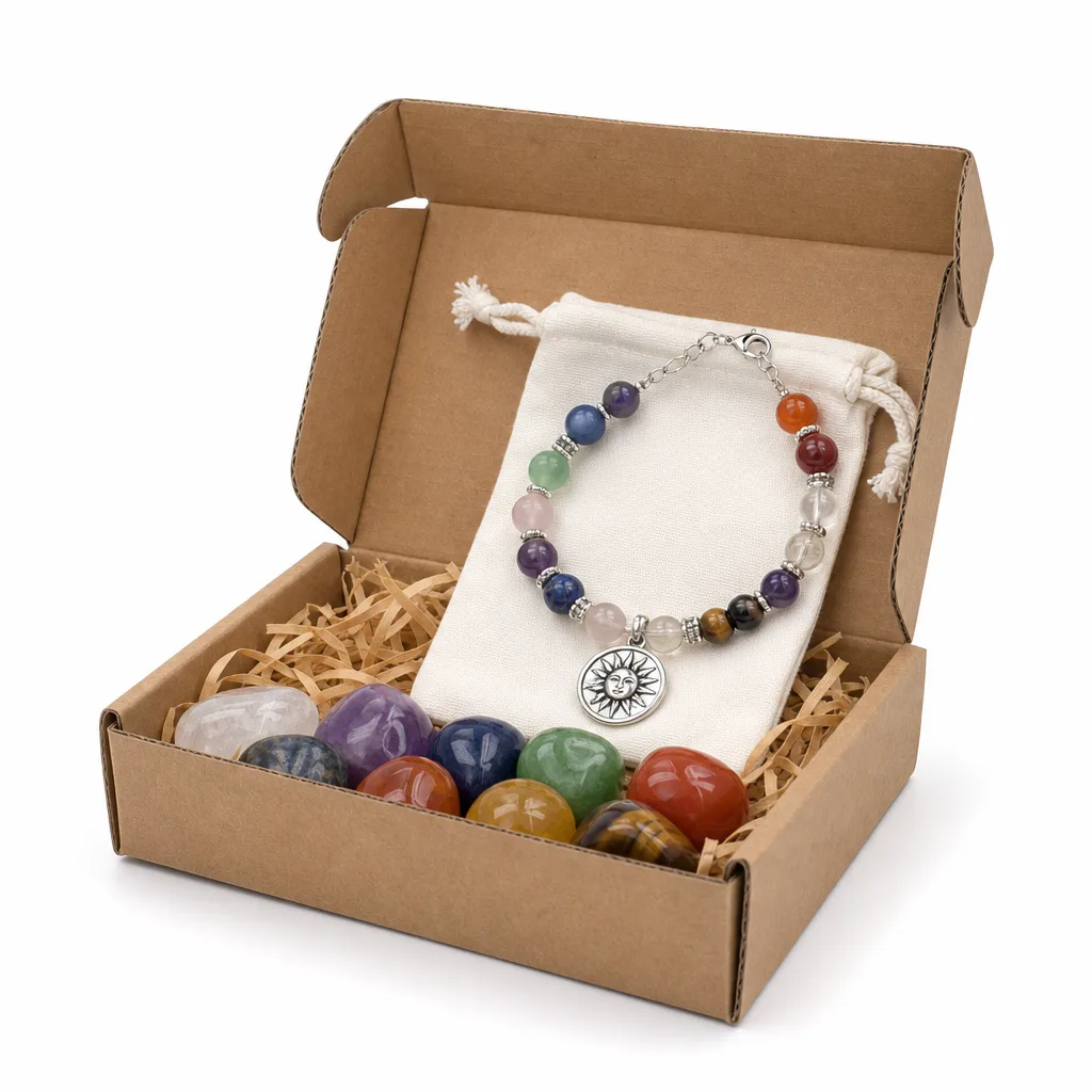 Premium Handcrafted Zodiac Healing Stones – Chakra Energy & Protection for Meditation, Yoga, Altar & Executive Desk Decor